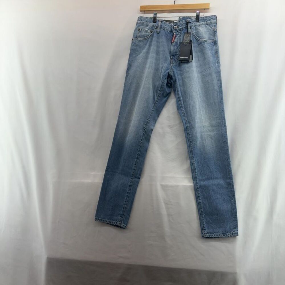 Unknown Slim Mid-Rise Blue Denim Jeans-EU 50 / blue